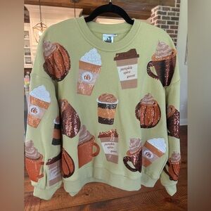 NWT Queen of Sparkles Pumpkin Spice Latte Size XS